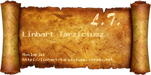 Linhart Tarziciusz névjegykártya